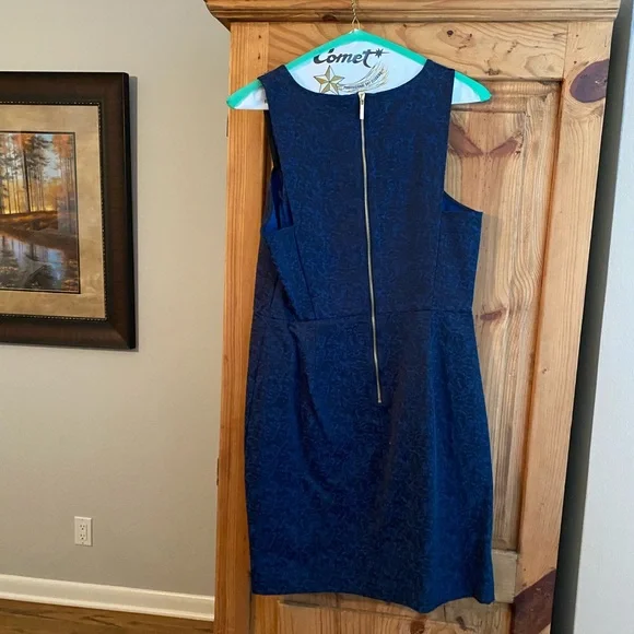 Size 2 dress blue and black marl coloring above the knee - Picture 2 of 5